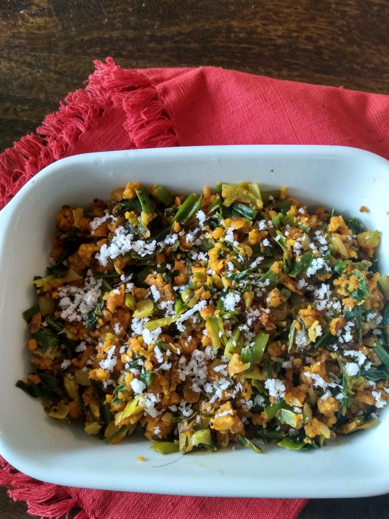 Spring onion Sabzi