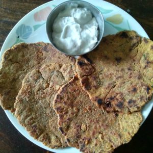 Groundnut Bajra Paratha