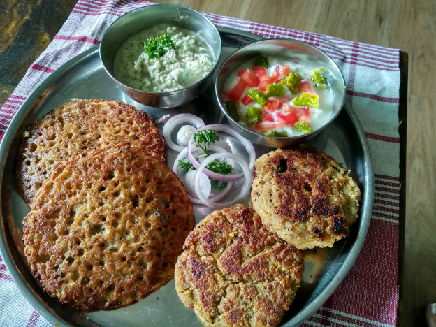 Thavala Adai with Milet and Mung