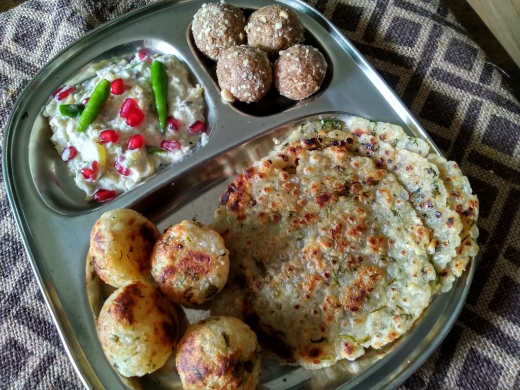 Navratri thali Day 1