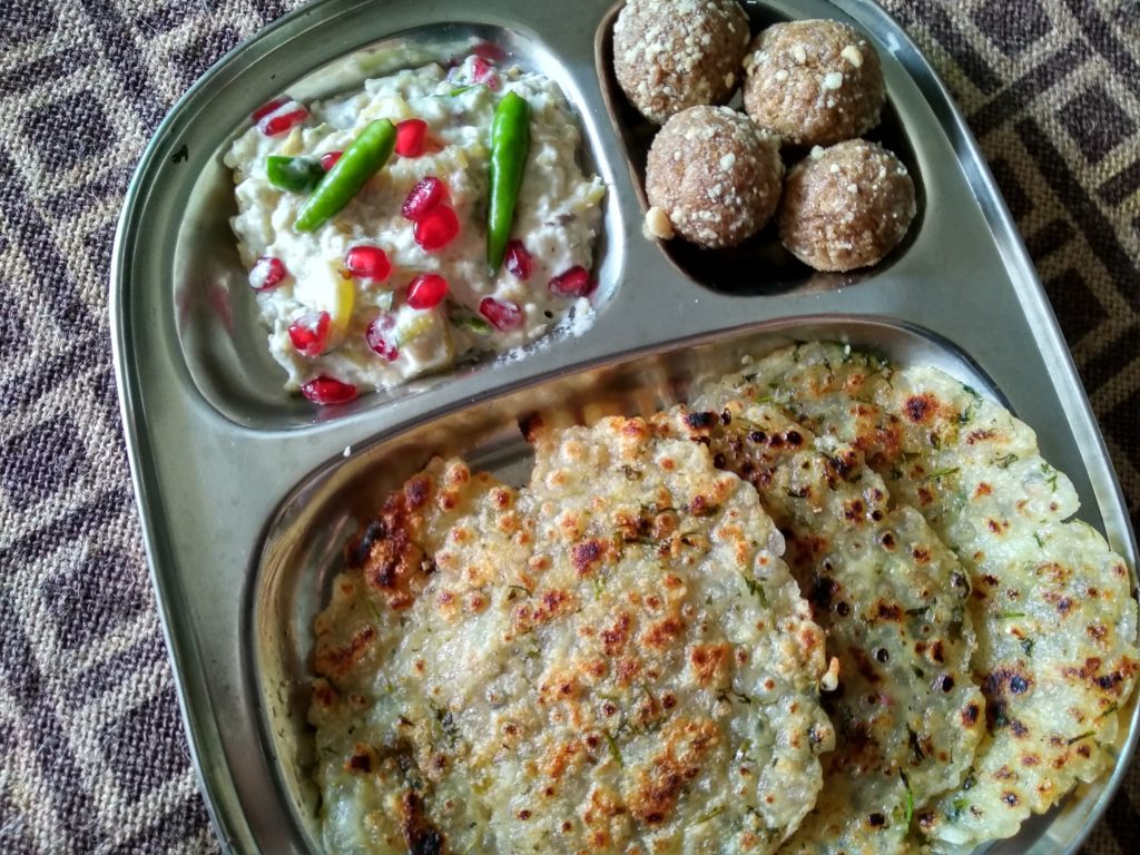 Navratri thali Day 1