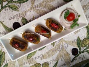 Veg seekh kabab