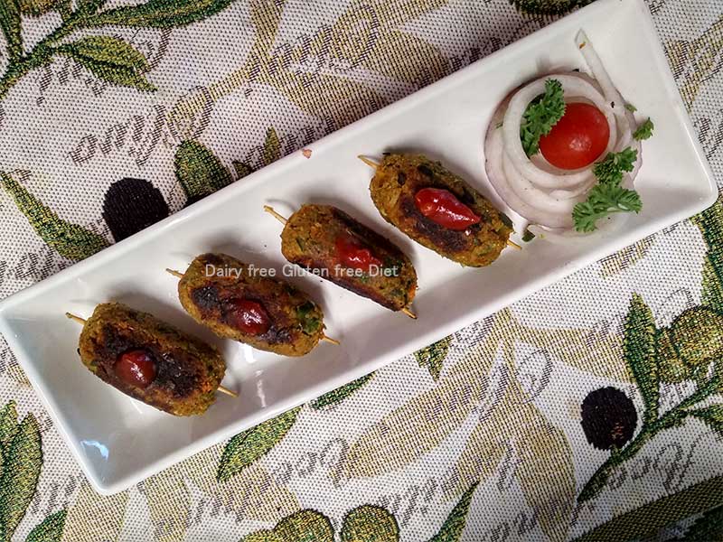 Veg seekh kabab