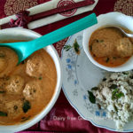 palak Kofta in peanut Kadhi