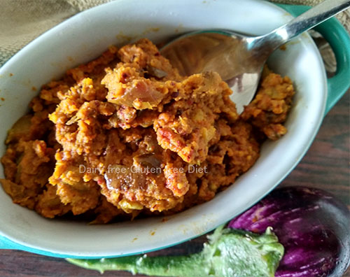 Venkaya Pachadi --Brinjal Chatni