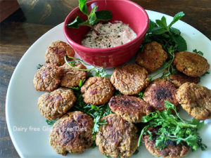 Baked Falafel with Black eyed beans
