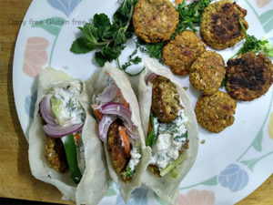 Gluten free Pita Falafel