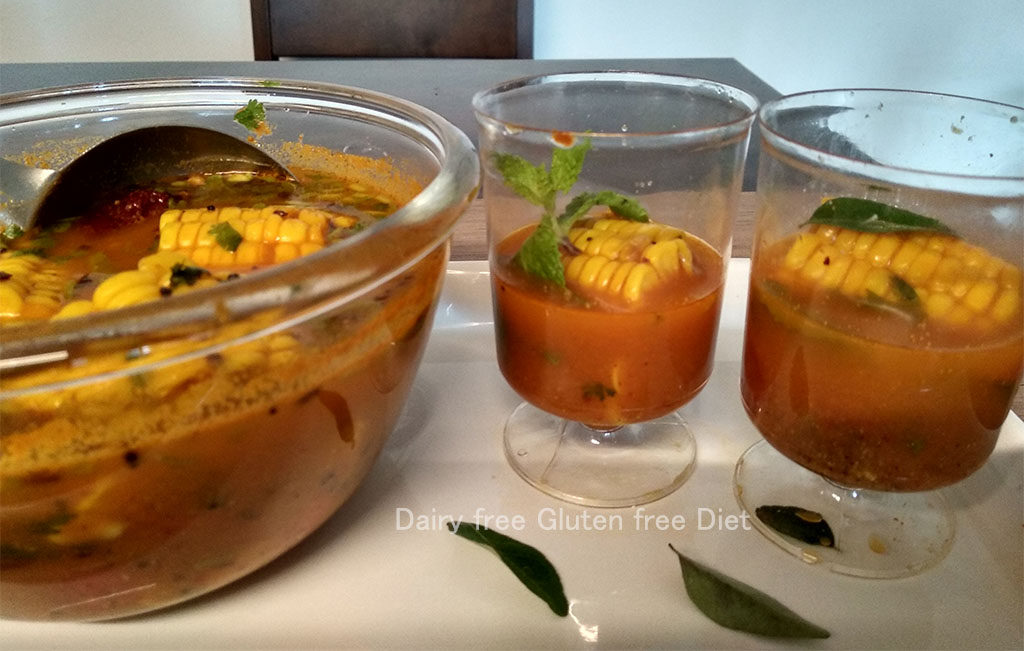 Corn on cob Mysore rasam
