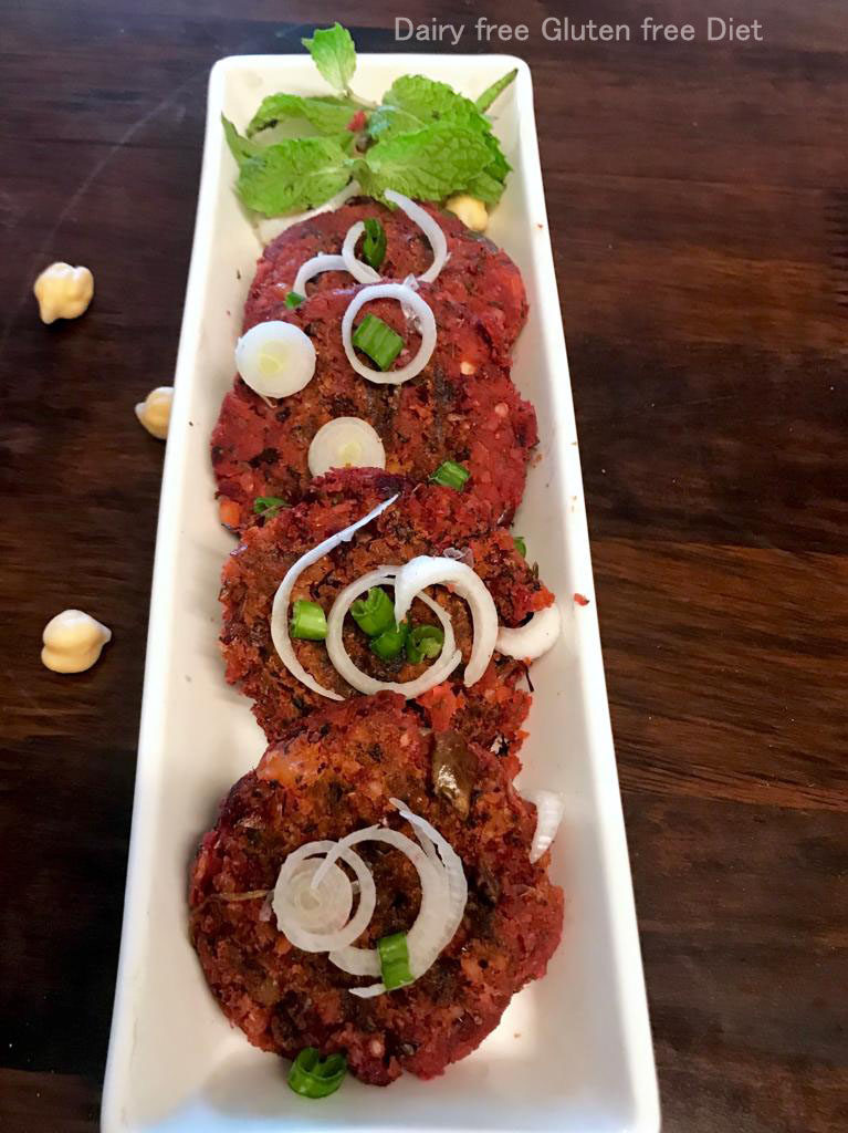 Beetroot Chole Tikki